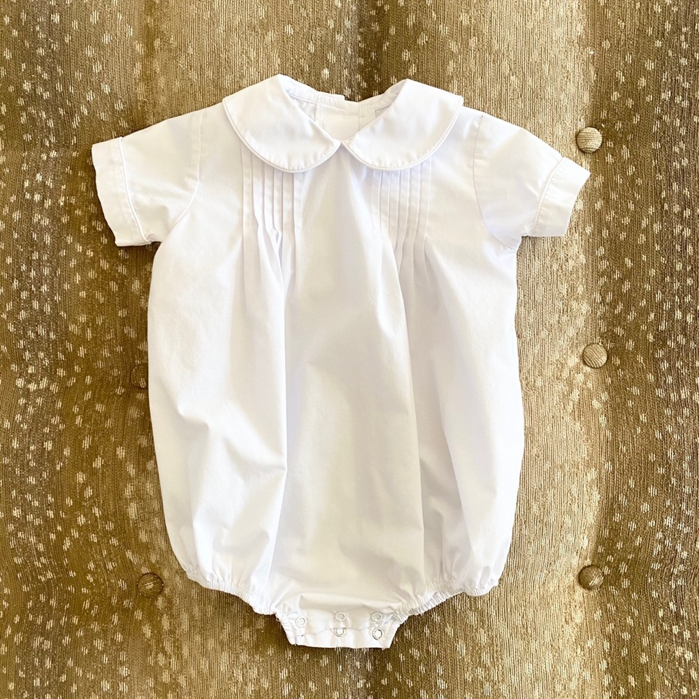 TBBC white pleated boy bubble